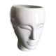 Vase visage céramique