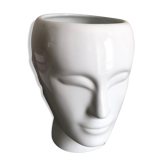 Vase visage céramique
