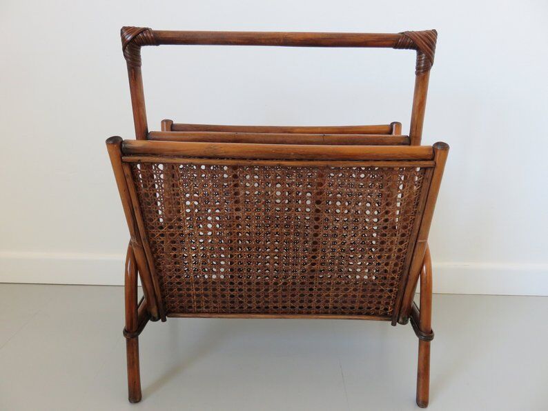 Door magazines in rattan and caning 60s 70s