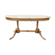 Table basse avec marbre ovalisé – 1960