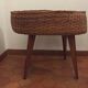 Vintage rattan plant stand