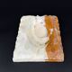 Vintage ashtray in solid onyx - Brutalist object, 60s/70s