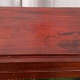 English style display cabinet in marquetry mahogany.