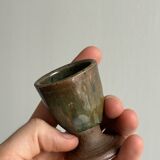 Set of 4 handmade ceramic egg cups