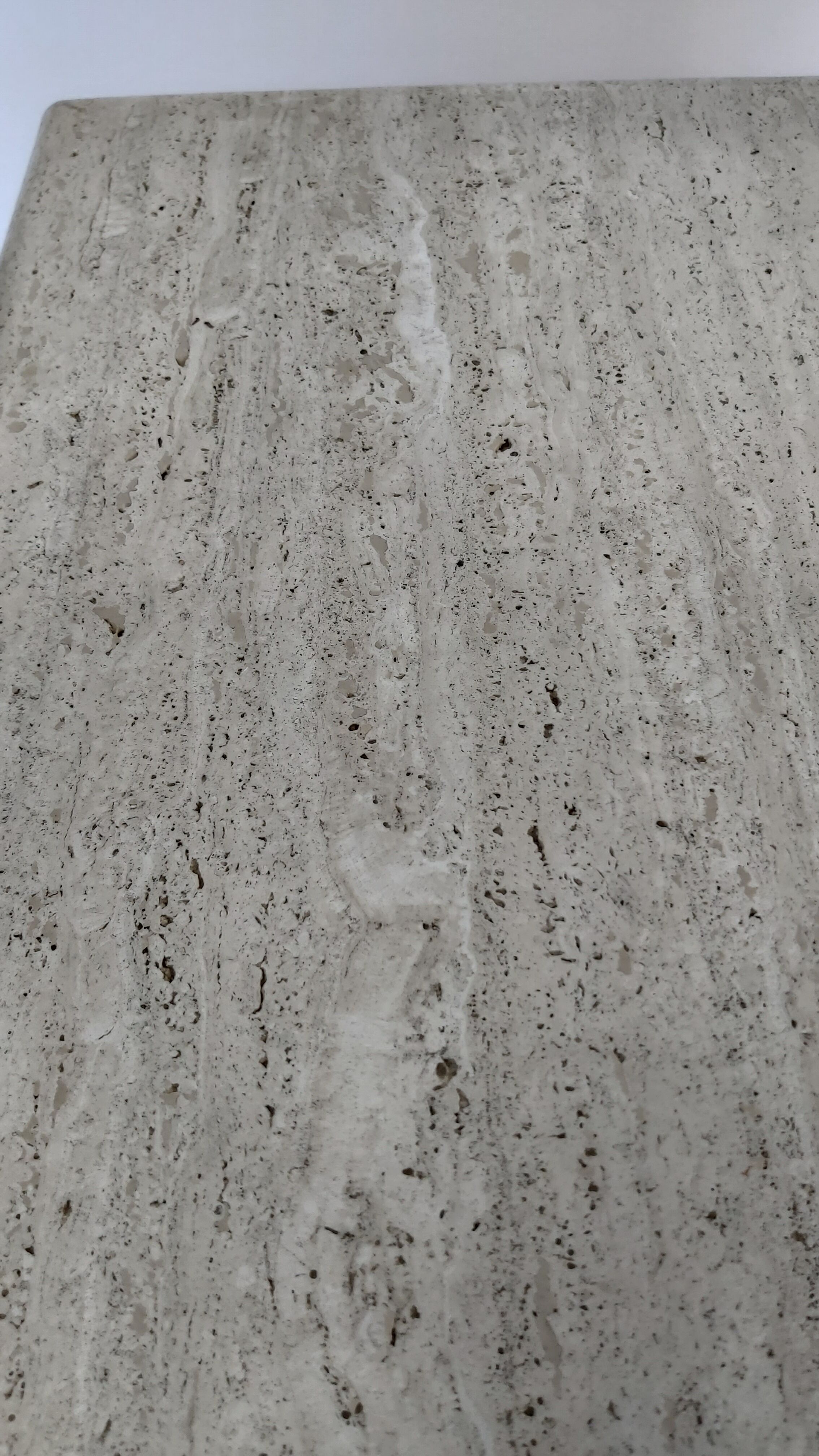 Travertine table, Italy, 1980s