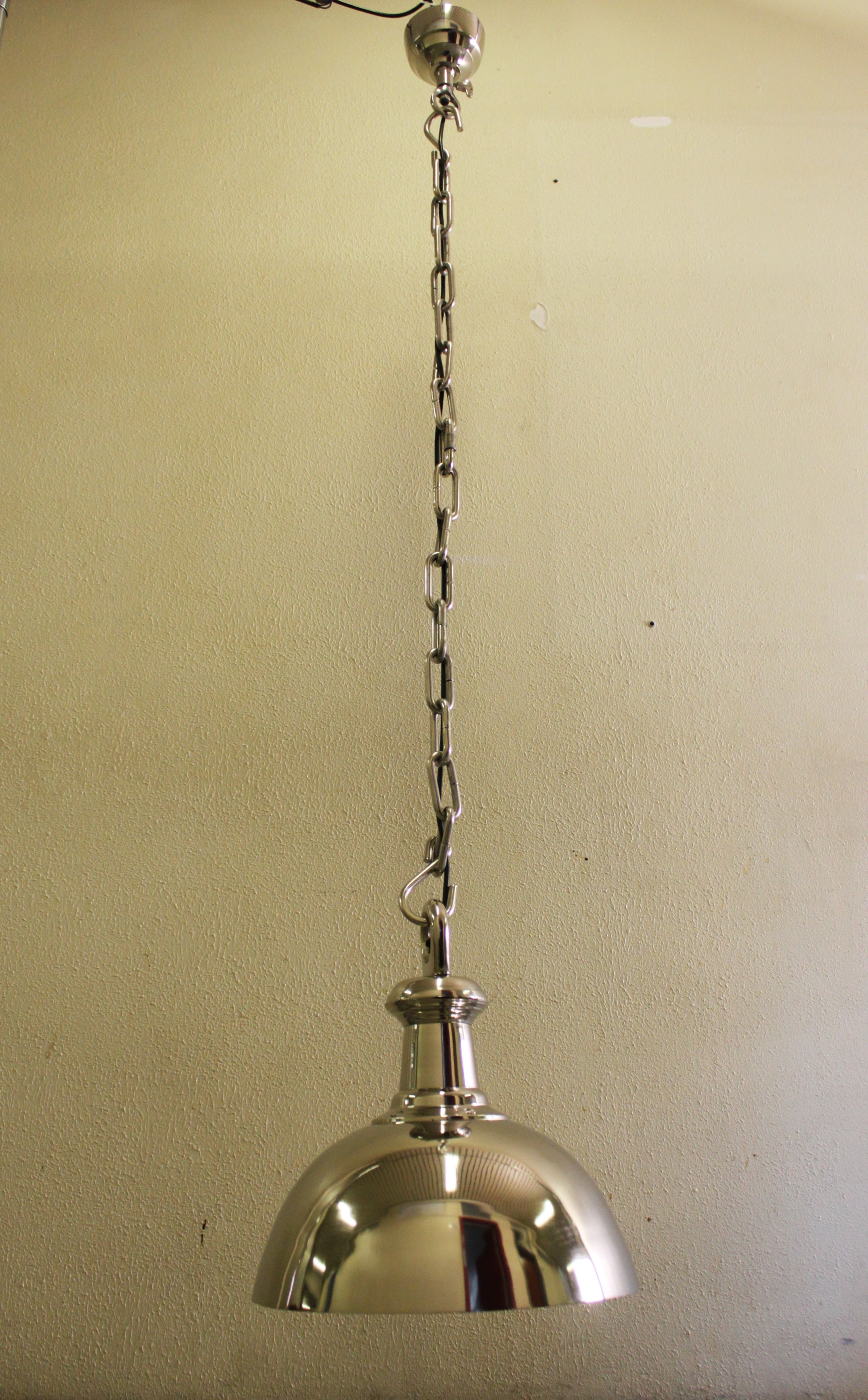 Nickel hanging lamp