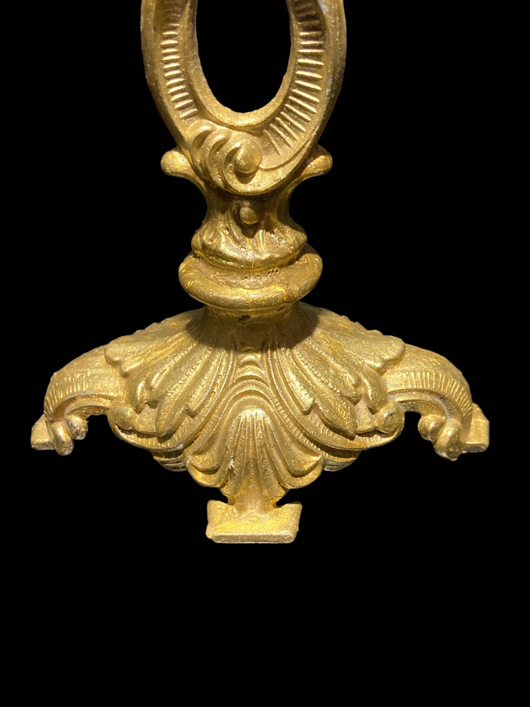 Pair of brass candlesticks