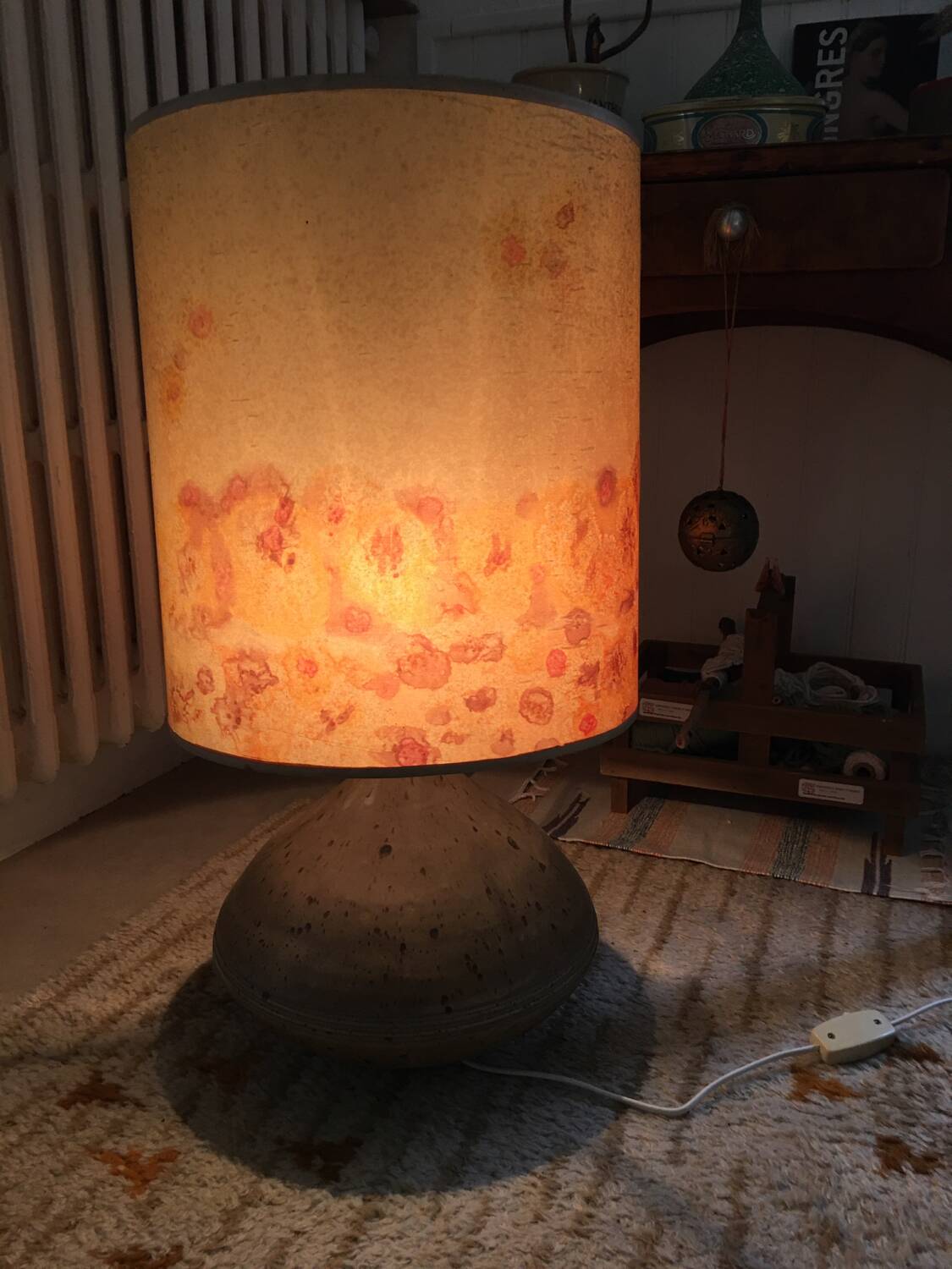 70s ceramic lamp
