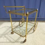 Golden wheels serving table