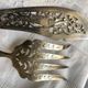 Silver fish cutlery 19th century