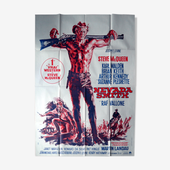 Affiche de cinéma originale  Western - Steve McQueen