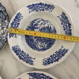Blue Pyroblan Porcelain Plates