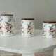 Set of 3 old porcelain pots 30s/40s