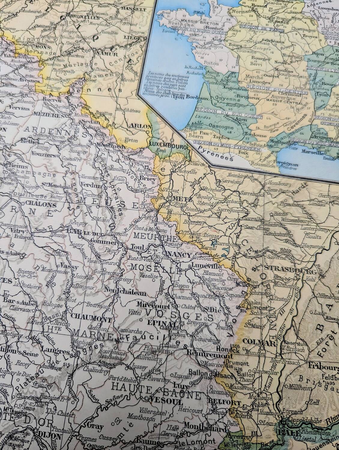 Printed in 1900, Northeast France.