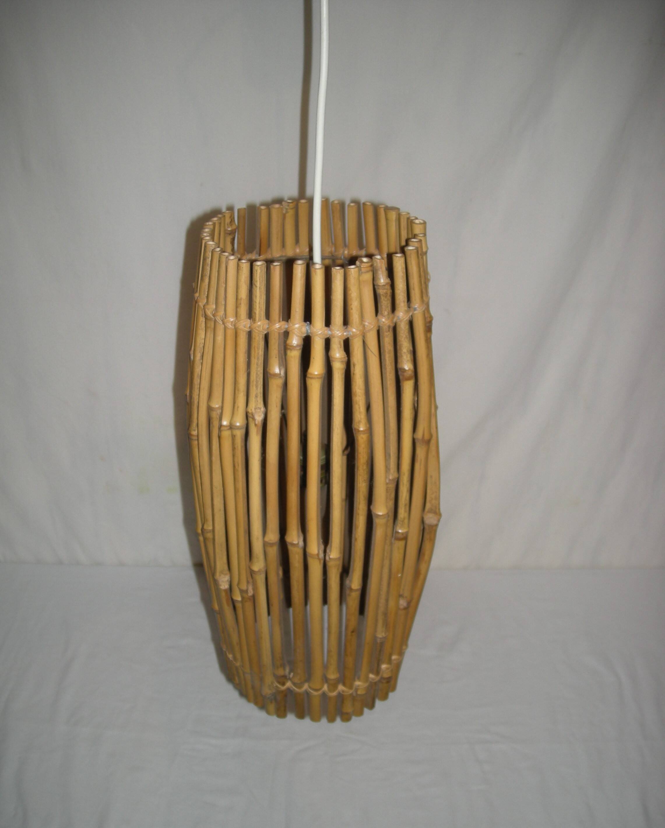 Bamboo pendant light from the 50s - 60s