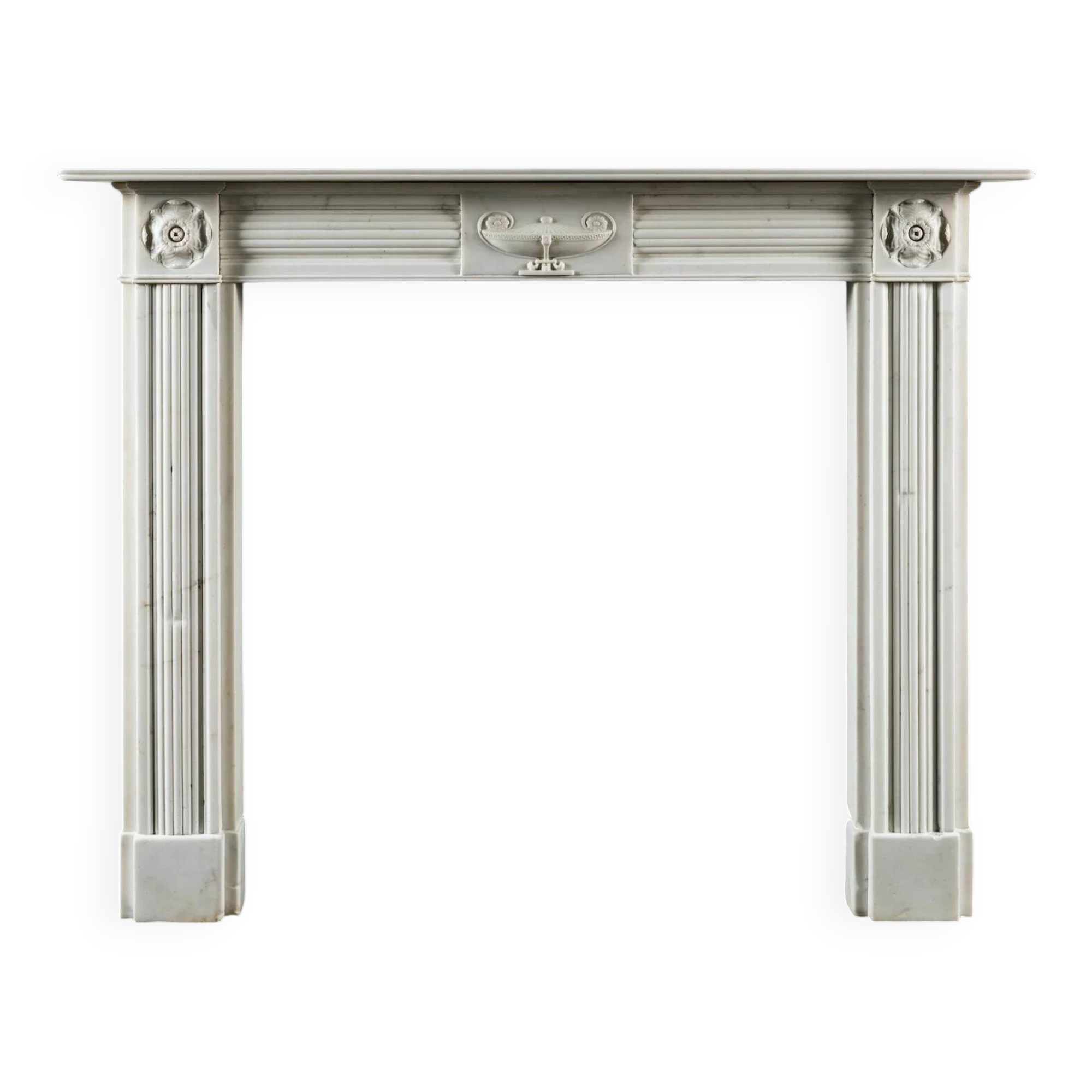 Georgian Statuary Marble Fireplace Surround