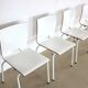 Ensemble de 4 chaises empilables industrielles