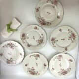 6 flower dessert plates