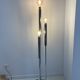 Lampadaire vintage metal chromé