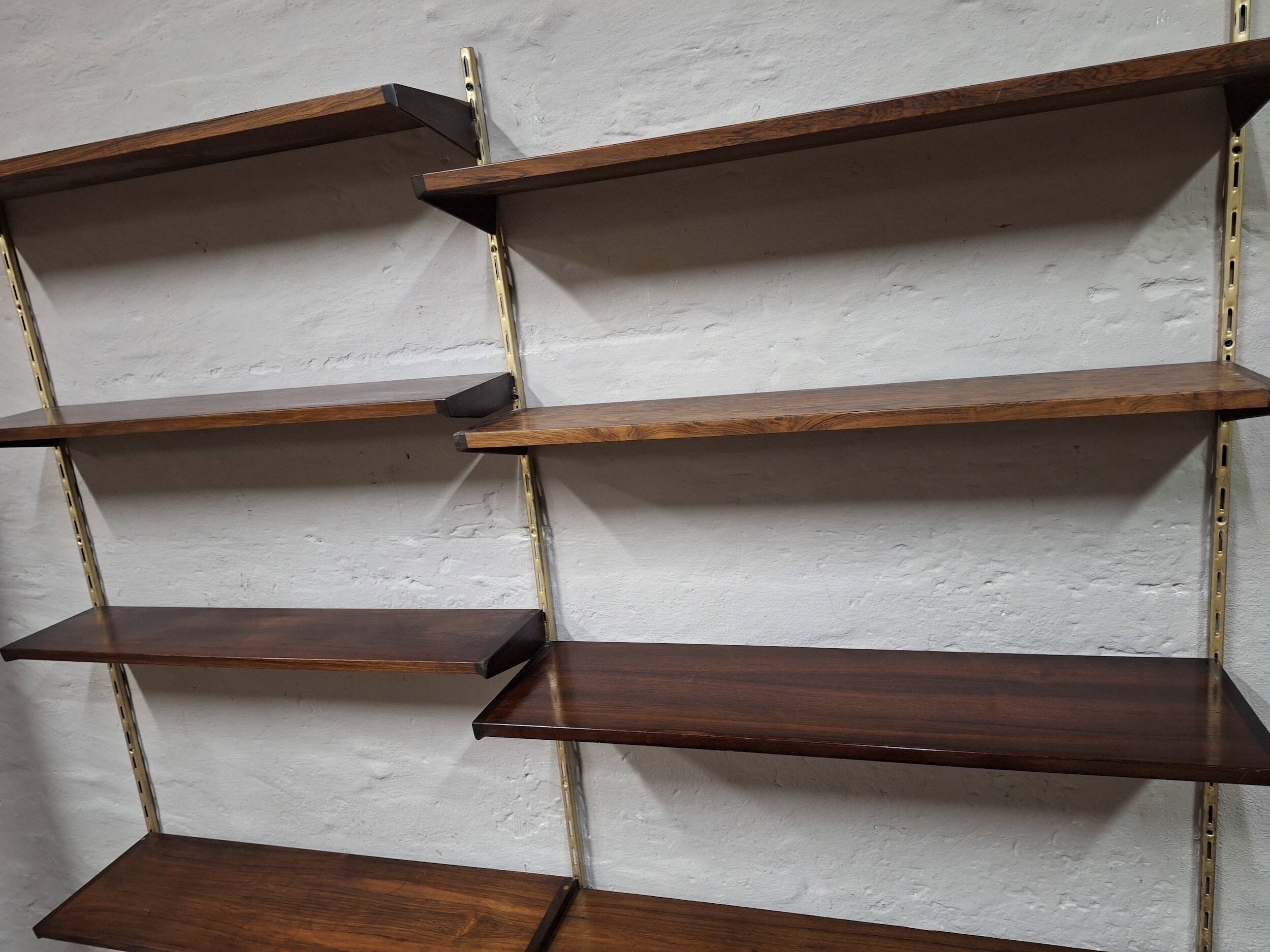Kai Kristiansen rosewood modular shelf system, Denmark 1960s