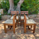 Chaises en ormes massif circa 70