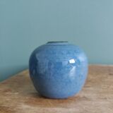 Signed ball vase, handmade ceramic