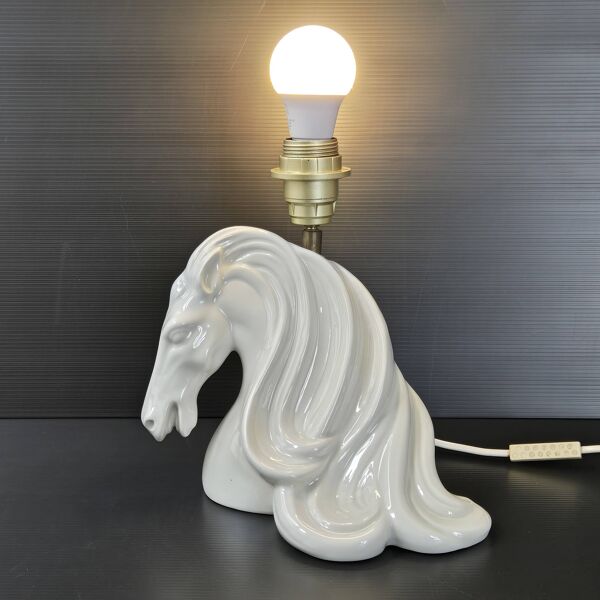Lampe cheval vintage 1970