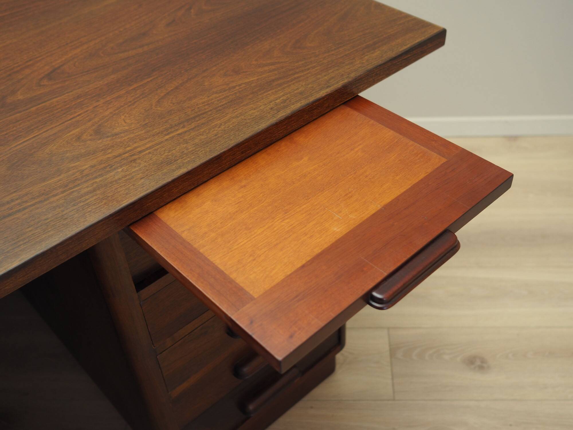 Walnut desk, Danish design, 1960s, production: Denmark