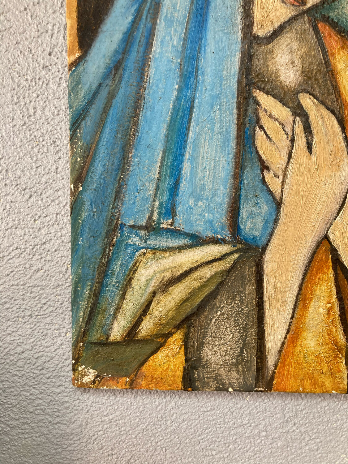 Oil on canvas of the Blessed Virgin