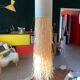 Linen or raffia suspension