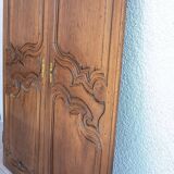 Louis XV walnut wardrobe doors