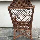 Pair of rattan chairs for children