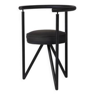 Chaise noire Miss dorn Philippe Starck, 1980s
