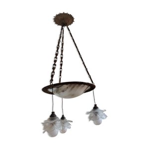 lustre art nouveau obus