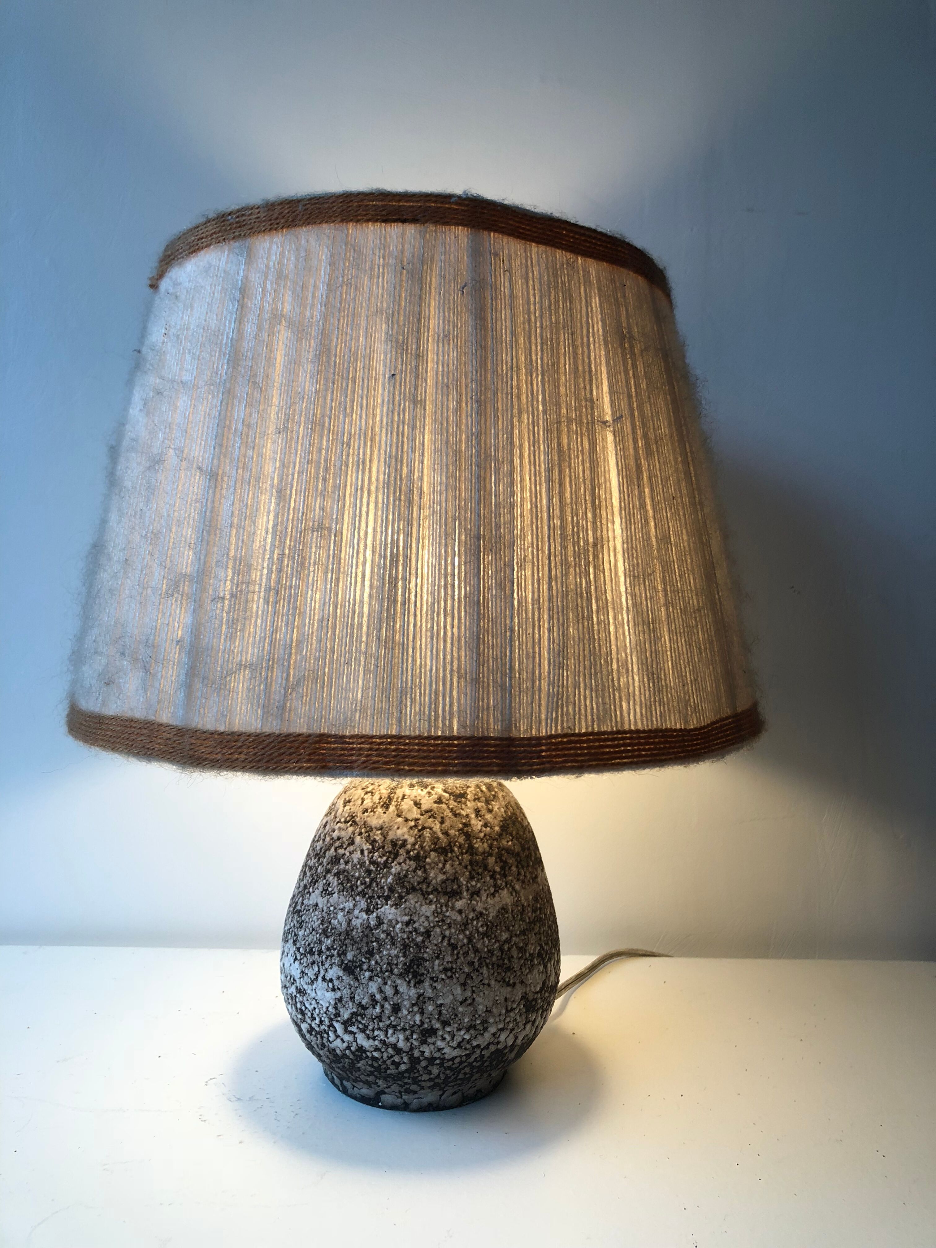Lamp Lampshade in wool vintage ceramic