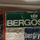 1970 vintage orange Bergos wool rug