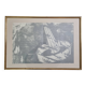 Original lithograph after Jean-Luc Poivret, "Flying Machine", 69 x 47 cm, framed, 1970s