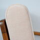 Scandinavian armchair Bączyk, polish icon, restored, powder pink, teak