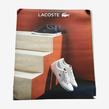 Affiche publicitaire lacoste vintage