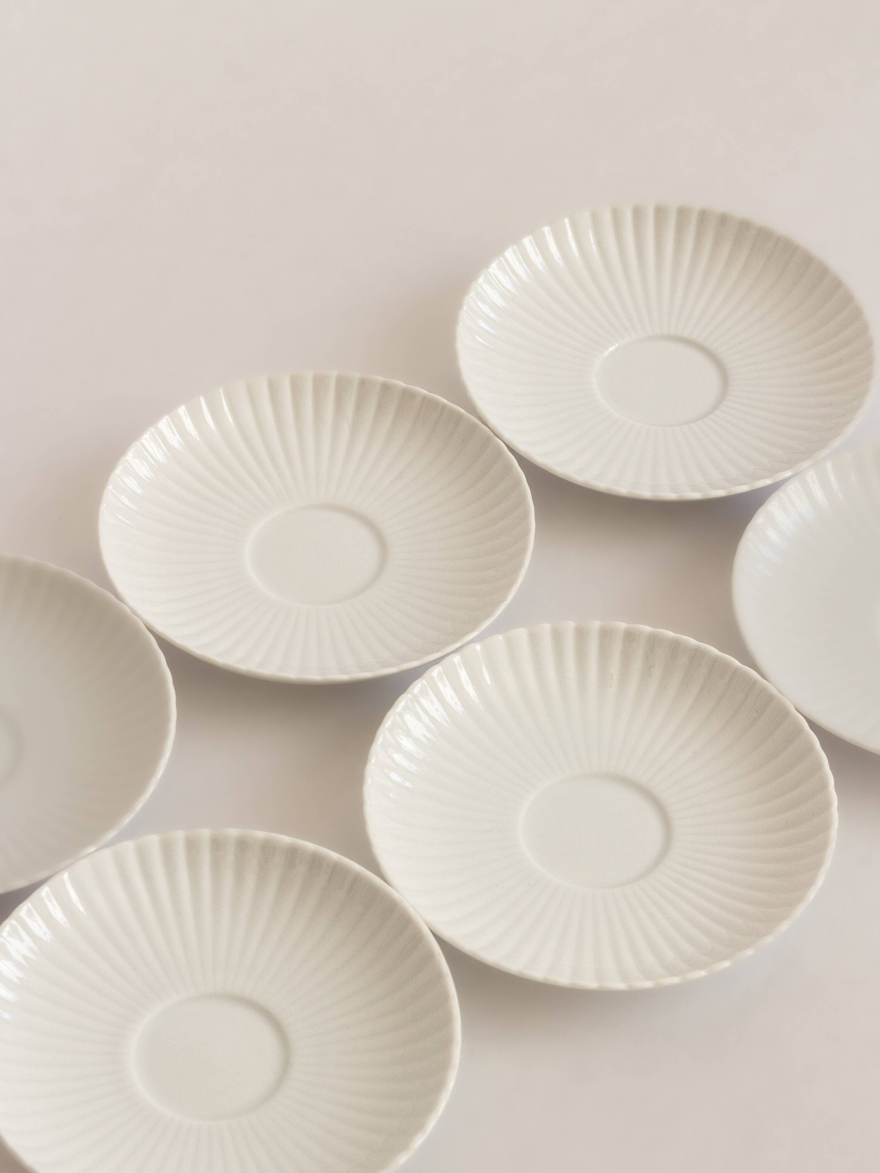 Set of six coffee cups and saucers, Karlskrona, Sweden, 1950s