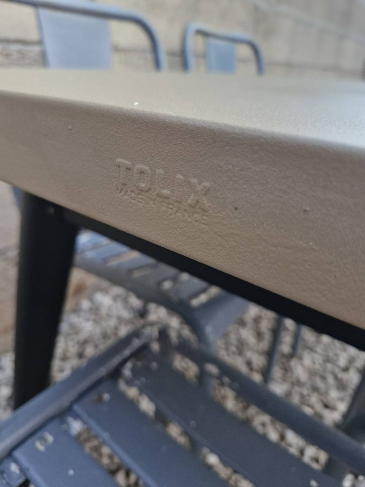 TOLIX, Large Metal Table T55 by Xavier Pauchard France, 1950s