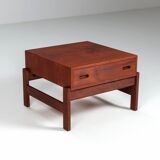 Illum Wikkelso side table in teak Hjorring Mobel Denmark 1960