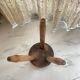 Tripod stool in solid oak