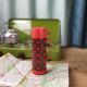 Thermos rouge écossais vintage