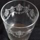 Set 6 engraved glasses