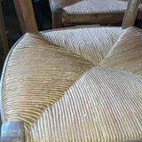 Pair of straw chairs