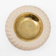 Set of lighter and ashtray in Ceramic Brass by Tommaso Barbi, Italy, 1960s