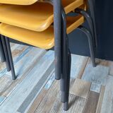 Series 4 vintage school chairs from the 80s