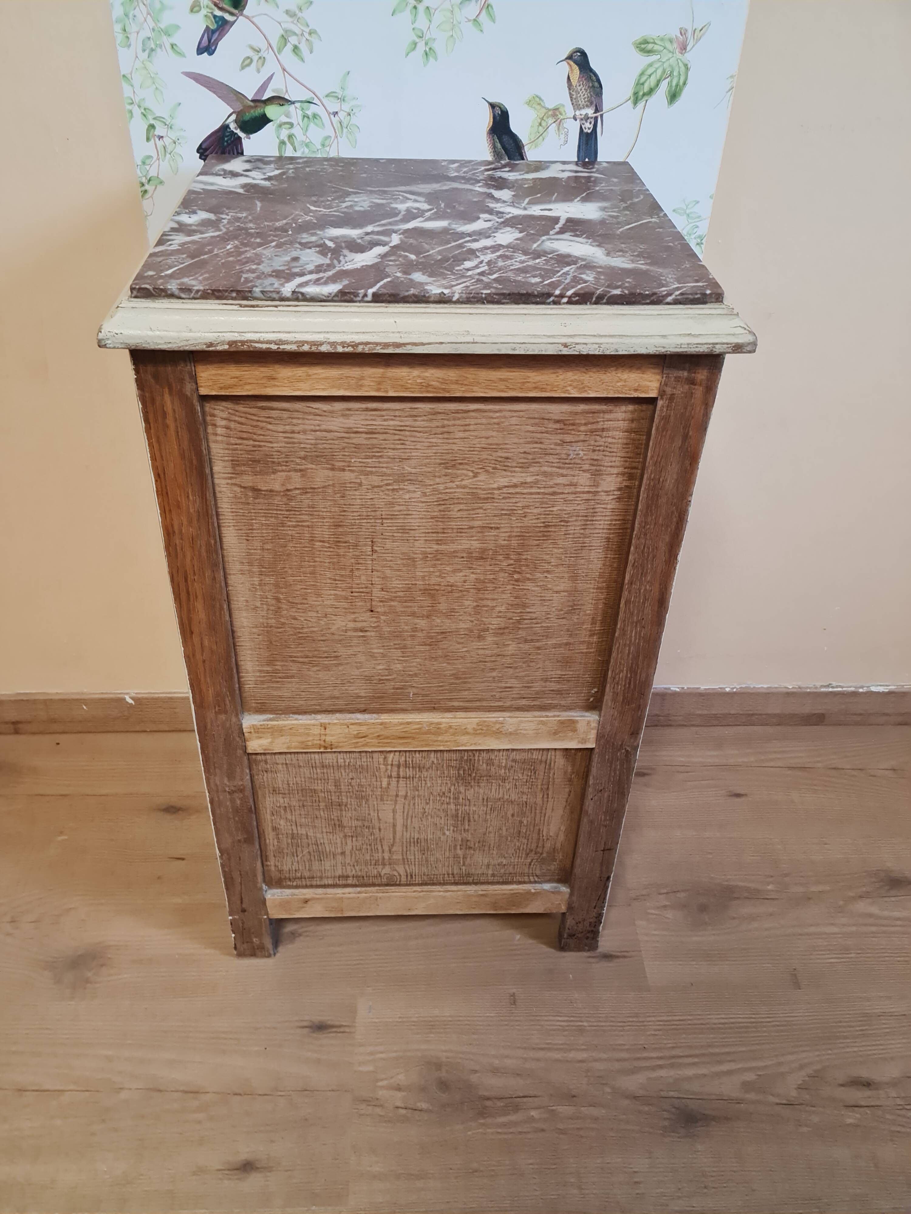 Patinated bedside