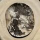 Very large pocket or dish in petrified wood